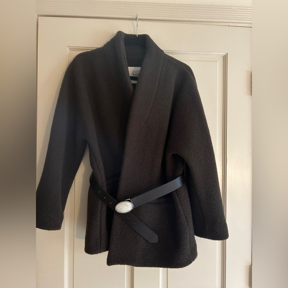 Ba&sh CAROLE coat never worn olive green coat. Perfect condition